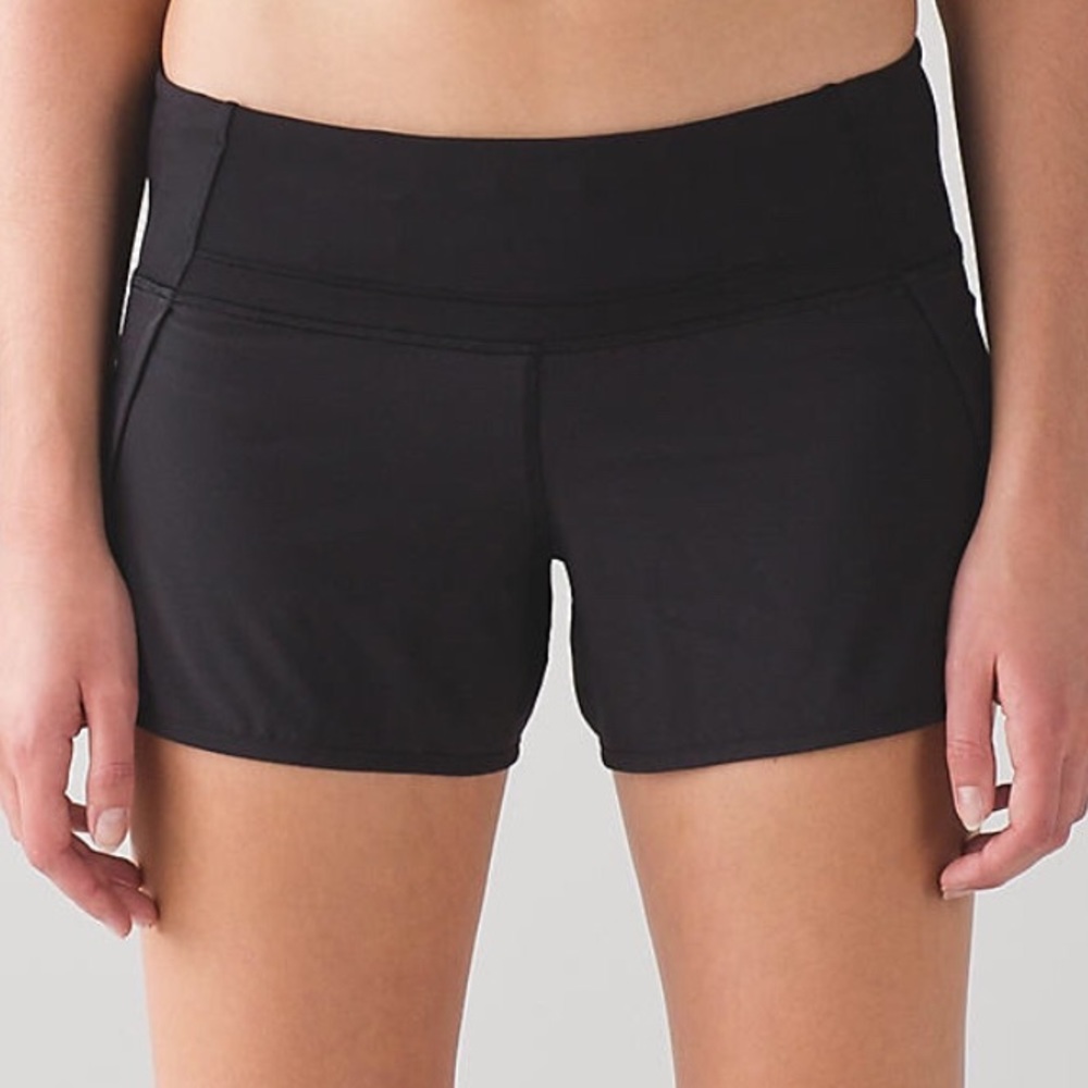 SOLD Lululemon run times black shorts 4” inseam